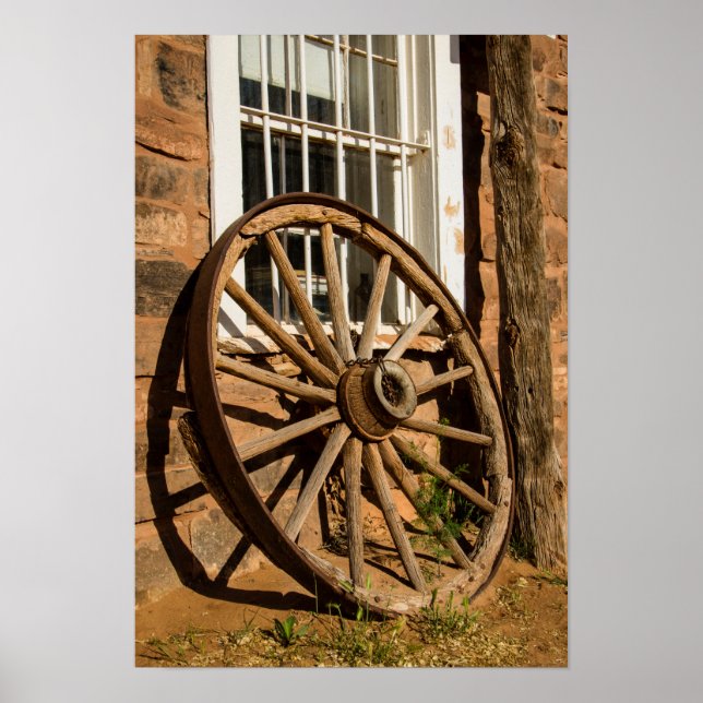 Western Wagon Wheel Poster (Vorne)