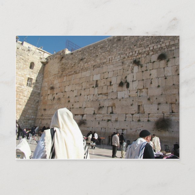 Western Wall, Jerusalem Postkarte (Vorderseite)