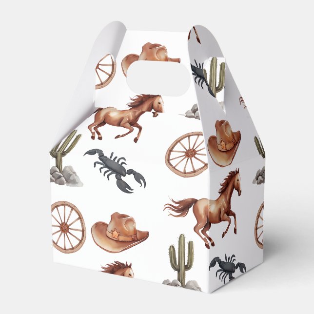Western Wasserfarbe Kunst Geschenkschachtel (Vorderseite)
