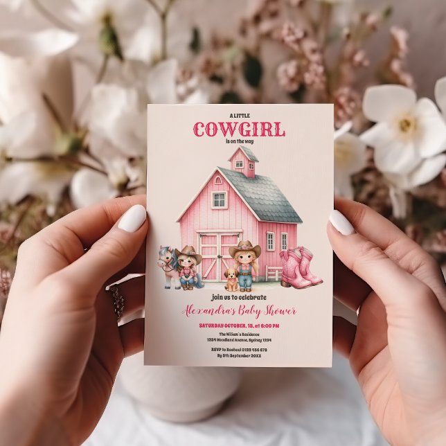 Western Watercolor Baby Dusche Einladung (Von Creator hochgeladen)