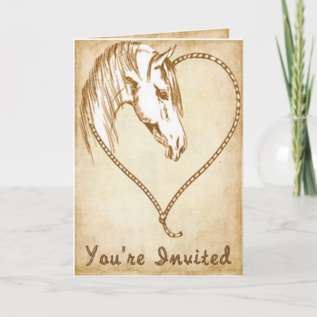 Western Wedding invitations (Devant)