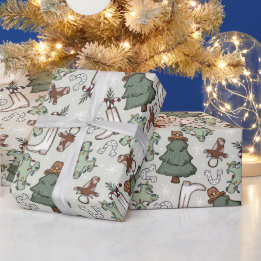 Western Weihnachten Geschenkpapier
