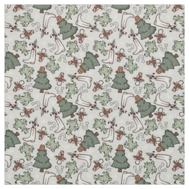 Western Weihnachten Stoff (Muster)