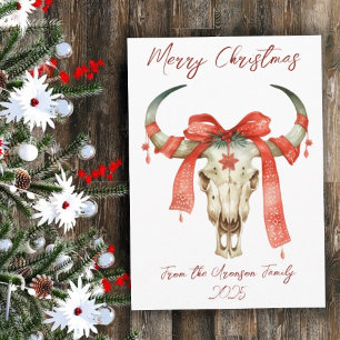 Western Weihnachten Weihnachtsfeiertag Karte