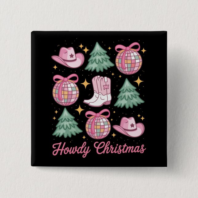 Western-Weihnachts-Coquette-Howd-Mädchen-Stiefel-H Button (Vorderseite)