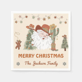Western Weihnachts-Party Serviette