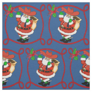 Western-Weihnachtscowboy Sankt Stoff