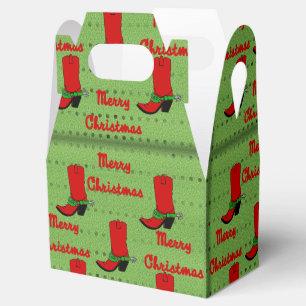 Western-Weihnachtscowboystiefel-Geschenkboxen Geschenkschachtel
