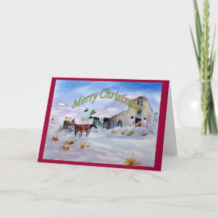 Western Weihnachtskarte Feiertagskarte