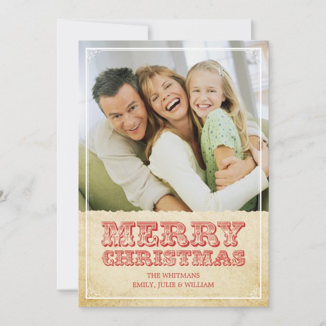 Western Weihnachtskarten Einladung (Vorderseite)