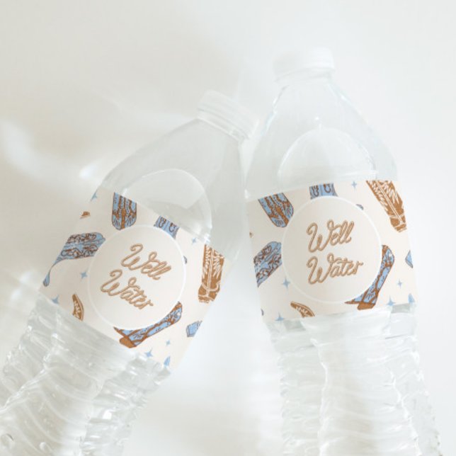 Western Well Water Bottle Étiquettes (Créateur téléchargé)