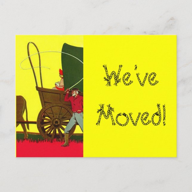 Western West Wagon - Neue Postkarte (Vorderseite)