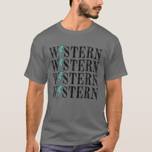 Western Western Western Western Blitzende Bolzen C T-Shirt
