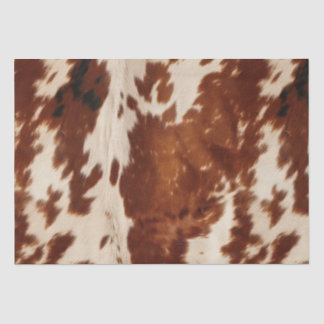 Western White Brown Black Cowhide Seidenpapier