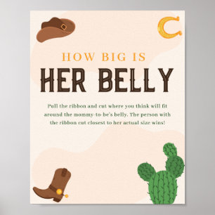 Western Wie groß ist ihr Baby-Duschspiel? Poster