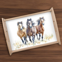 Western Wild & Free Mustang Pferde Postkarte