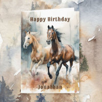 Western Wild Horse Karte