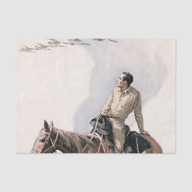 Western "Wilde Gänse" Art von WHD Koerner Seidenpapier (Vorderseite)