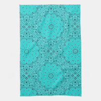 Westernbandana-Schal-Druck lt-Turquoise Paisley
