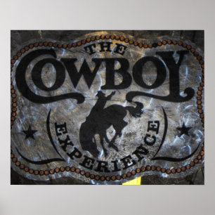 Westernland Ansturm-Pferdecowboyrodeo Poster