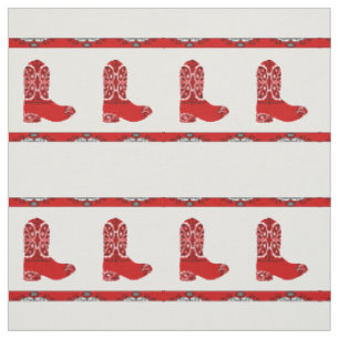 Westernrotes Bandana-Cowboystiefel-Gewebe Stoff