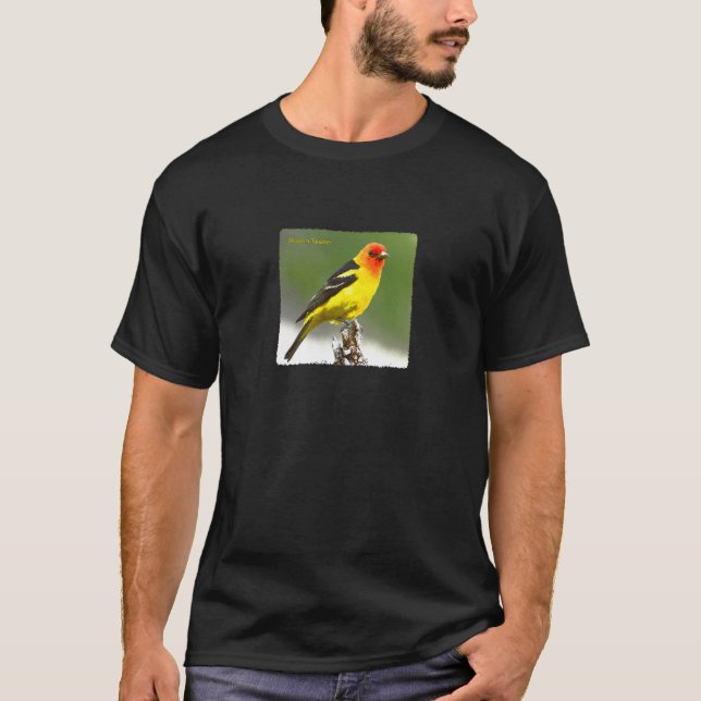 Westerntanager-Kunst-Logo T-Shirt (Vorderseite)