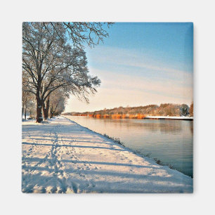 Westfalen Deutschland Winterlandschaft Magnet