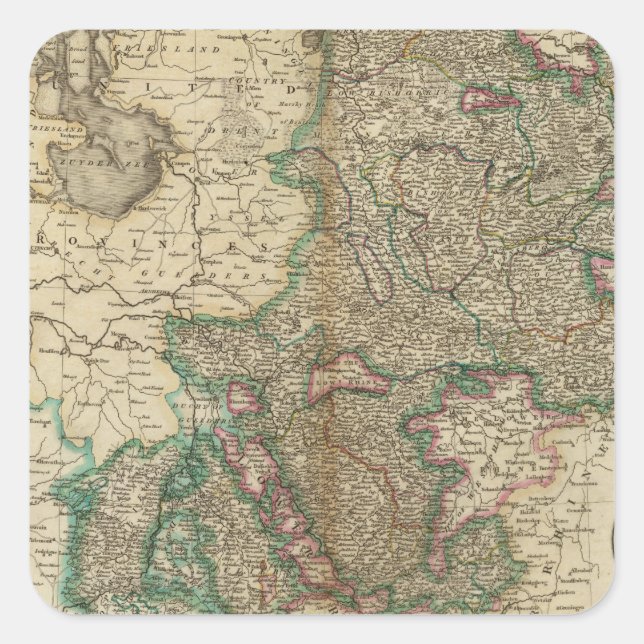 Westfalen Quadratischer Aufkleber (Vorderseite)