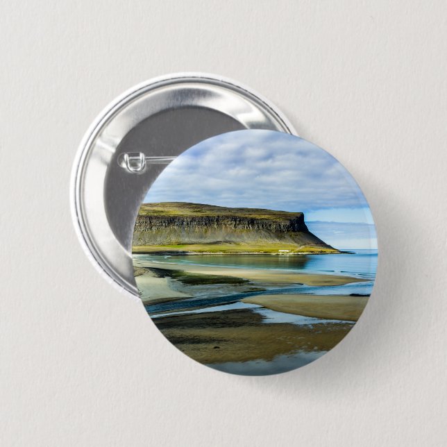 Westfjordanland, Island Button (Vorne & Hinten)