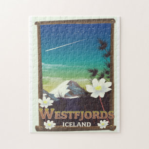 Westfjordanland Island Reiseplakat