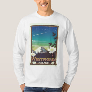 Westfjordanland Island Reiseplakat T-Shirt
