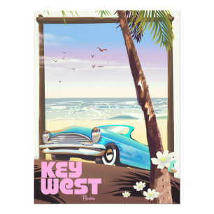 Westflorida Vintage Reiseplakat Fotodruck