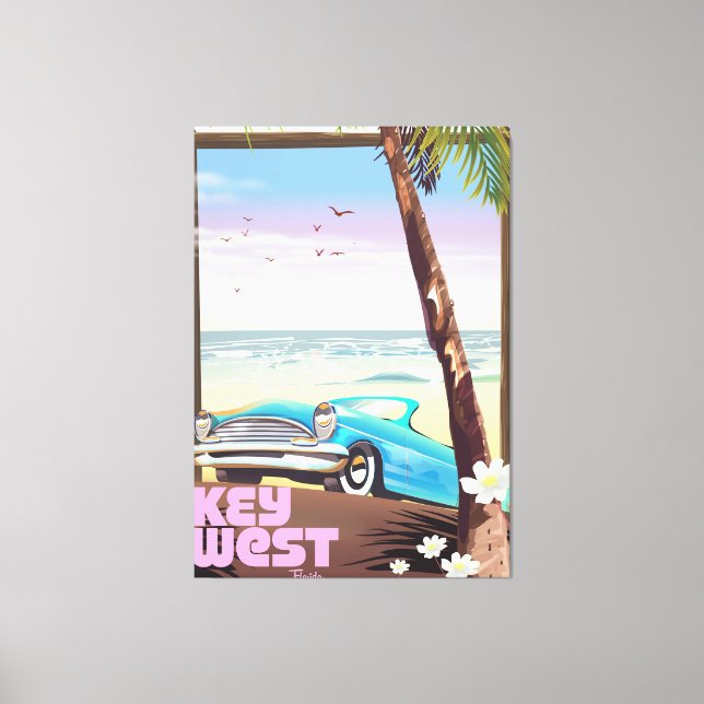 Westflorida Vintage Reiseplakat Leinwanddruck (Vorderseite)