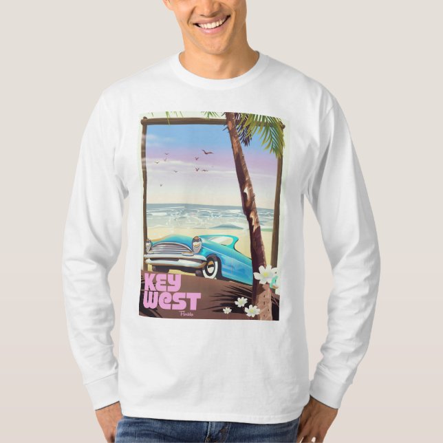 Westflorida Vintage Reiseplakat T-Shirt (Vorderseite)