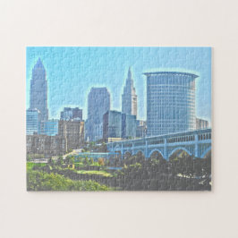 WestFlussufer Puzzlespiel Clevelands, Ohio