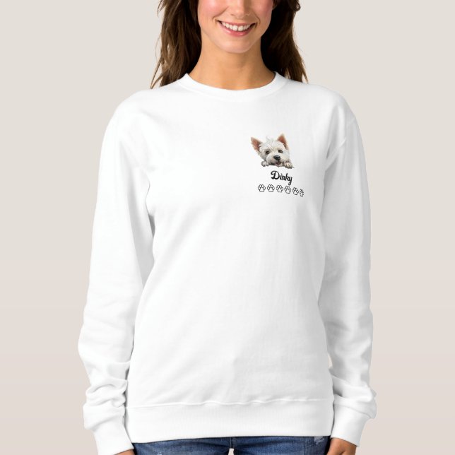 Westhighland Terrier Dog Sweatshirt (Vorderseite)