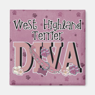 Westhochland-Terrier-DIVA Magnet