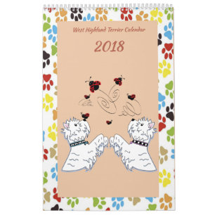 Westhochland-Terrier-Kalender Kalender