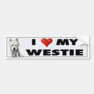 Westhochland-Terrier-Liebe-Aufkleber Autoaufkleber