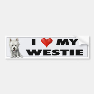 Westhochland-Terrier-Liebe-Aufkleber Autoaufkleber