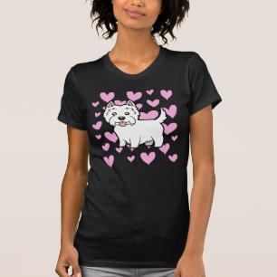 Westhochland-weißer Terrier-Liebe T-Shirt