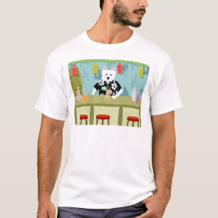 Westhochland-weißer Terrier Tiki Bar T-Shirt