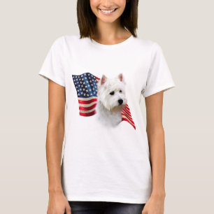 Westhochland-weißes Terrier-Flagge T-Shirt