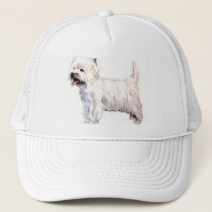 Westhochland-weißes Terrier-Kappe Truckerkappe
