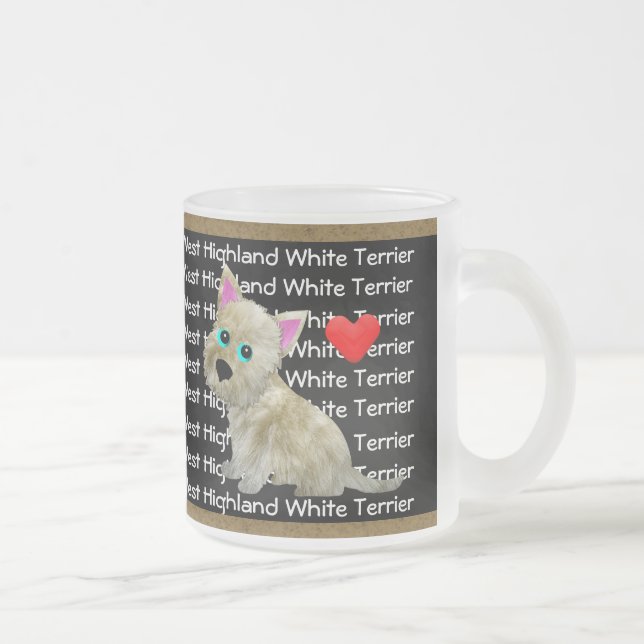 Westhochland weißes Terrier Mattglastasse (Rechts)