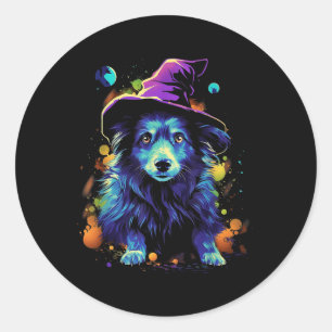 Westi Halloween Hunde Halloween Hunde Spaziergang  Runder Aufkleber