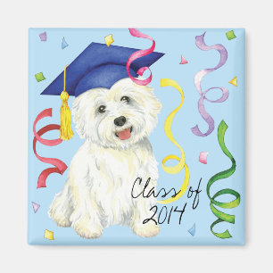 Westie Absolvent Magnet