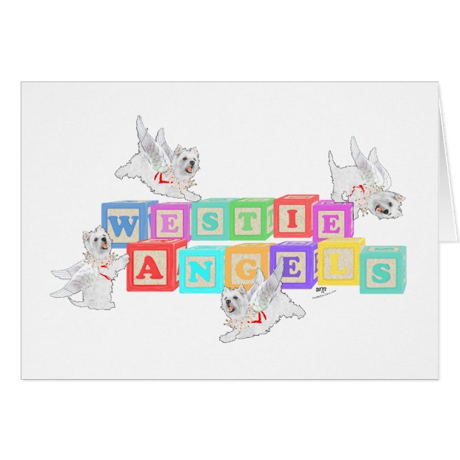 Westie Angel Blocks (Vorderseite (Horizontal))