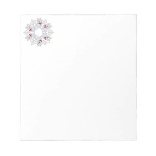 Westie Angel Snowflake Notizblock