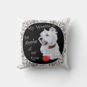 Westie Apfel von meinem Auge PILLOW Kissen